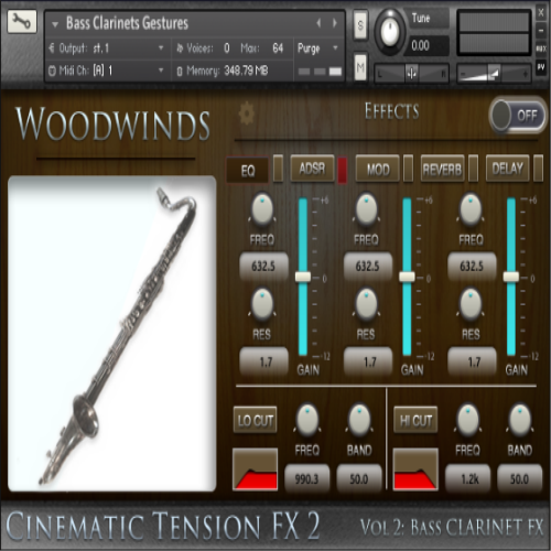 Cacophony Inc Cinematic Tension FX2 Vol 2 Bass Clarinets KONTAKT by vandit