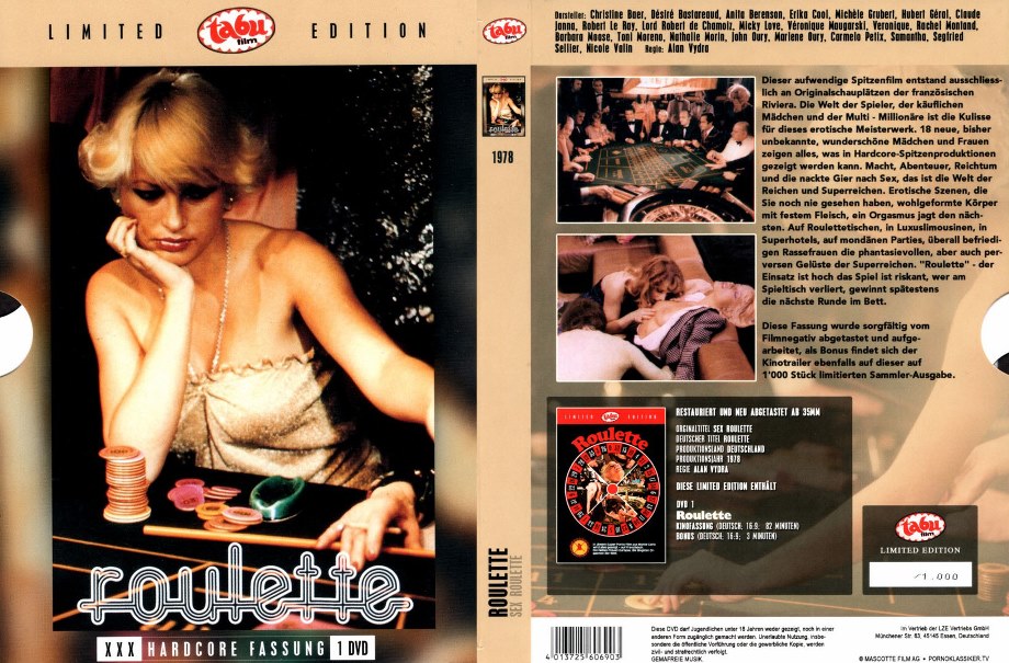 Roulette (Donne in amore, Langues cochonnes, Porno roulette à Monte Carlo, Porno show a Monte Carlo, Sex Roulette) /  (Studios Filmproduktion - Tabu / Alan Vydra) [1978 ., Remastered, Feature, Oral Sex, All Sex, DVDRip, AVC]