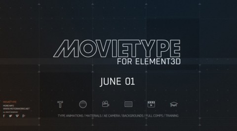 MotionWorks /- MovieType for Element 3D Win/MAC