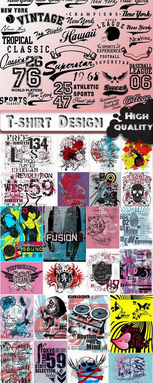 T-shirt Design elements #13 - 25 Svg