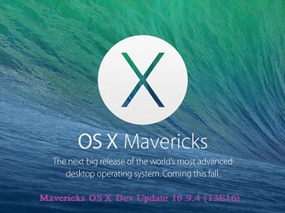 OS X Mavericks Dev Update 10.9.4 /  13E16