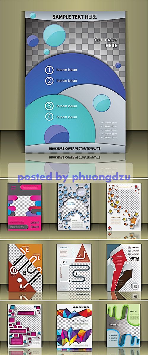 Stock: Vector brochure cover template 05