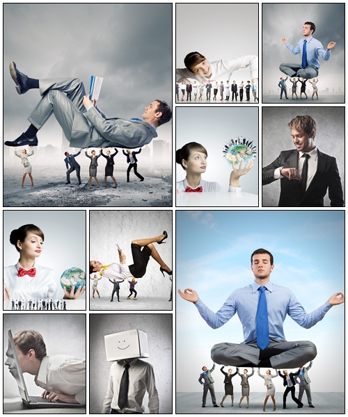 Creativ business collage, part 25 - Stock Photo