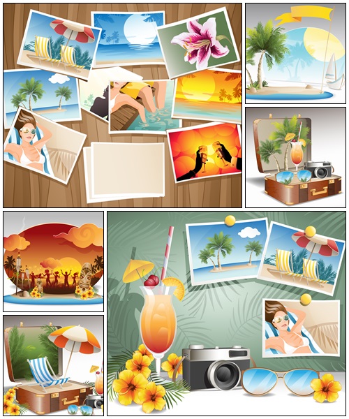 Traveling elements - vector stock