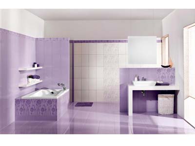 Сиреневая ванная комната: необычное оформление  - тонкости выбора