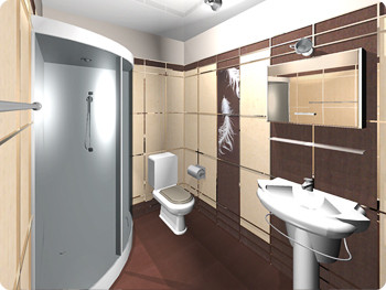 дизайн ванной комнаты плитка