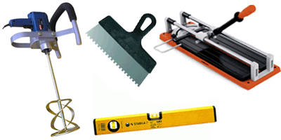 Минимальный набор инструментов для укладки плитки