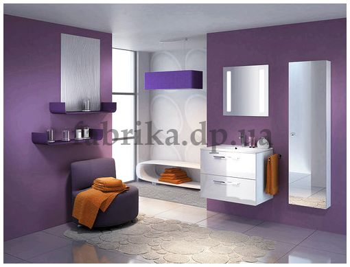 Дизайн ванной комнаты фиолетового цвета  - советы профессионала