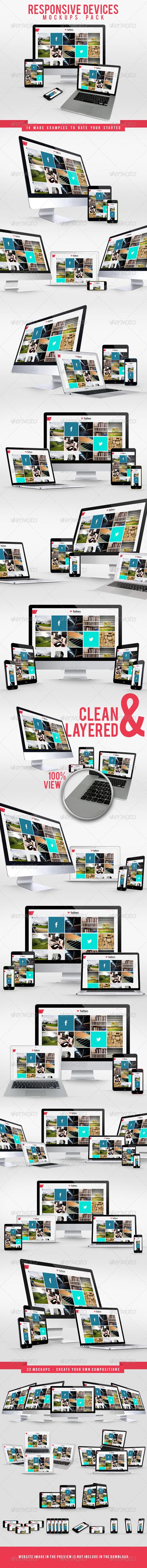 Responsive Devices Mockups Pack 7743907