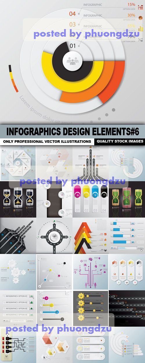 Infographics Design Elements Vector part 6