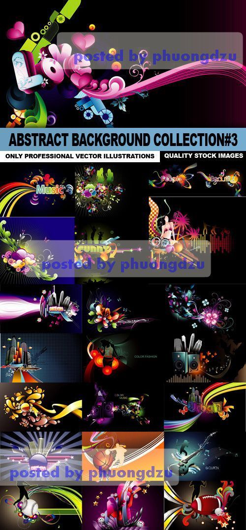 Abstract Background Vector colection part 3