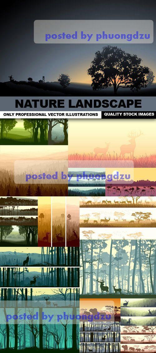 Nature Landscape Vector 01