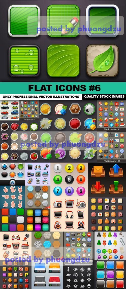 Flat Icons Vector colection part 6