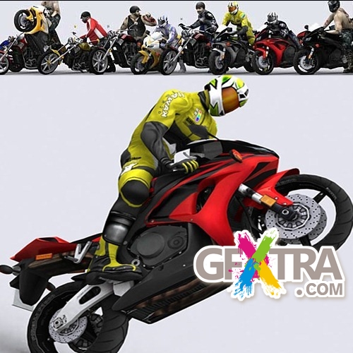 Motorbikes 3D Models Collection