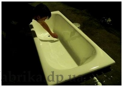 Восстановление чугунной ванны с помощью жидкого акрила  - ремонт это легко