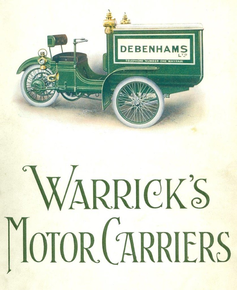 Грузовой трицикл Warrick Motor Carrier 1914