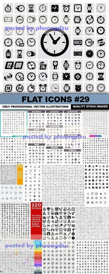 Flat Icons Vector part 29
