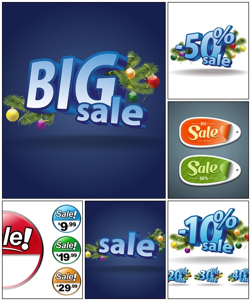 Sale collection - vector stock