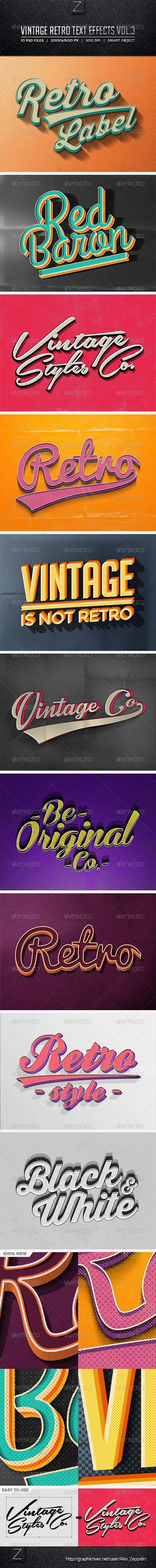 Vintage Text Effects Vol.3 8597636