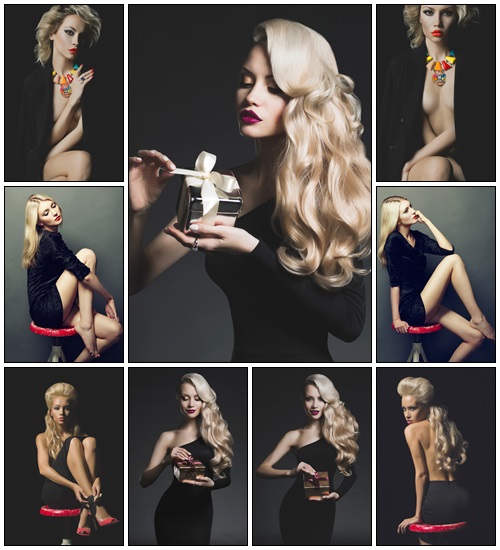 Luxury blonde - Stock Photo