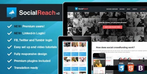 Nulled Social Reach - The Crowd-Speaking WordPress Theme