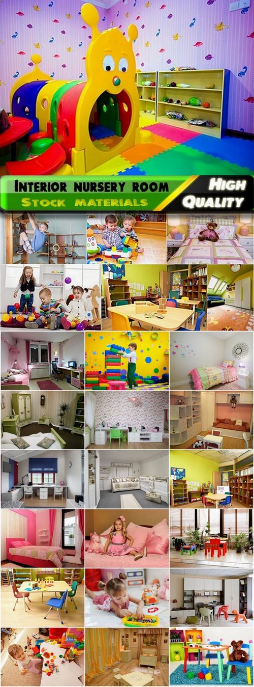 Interior nursery room Stock Images - 25 HQ Jpg