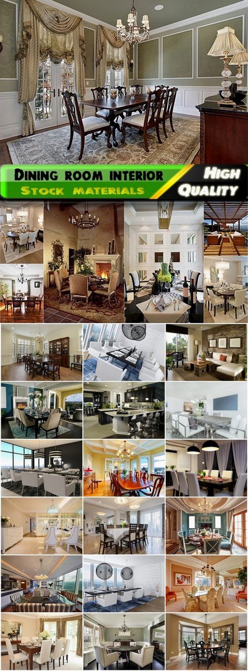 Luxury dining room interior Stock images - 25 HQ Jpg