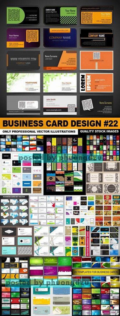 Business Card Design Vector set 22