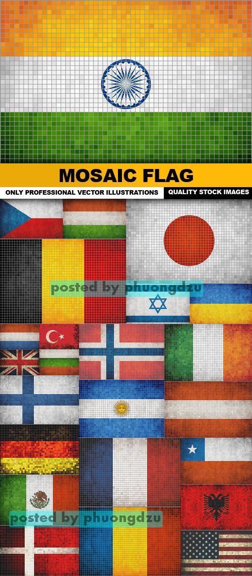 Mosaic Flag Vector 1