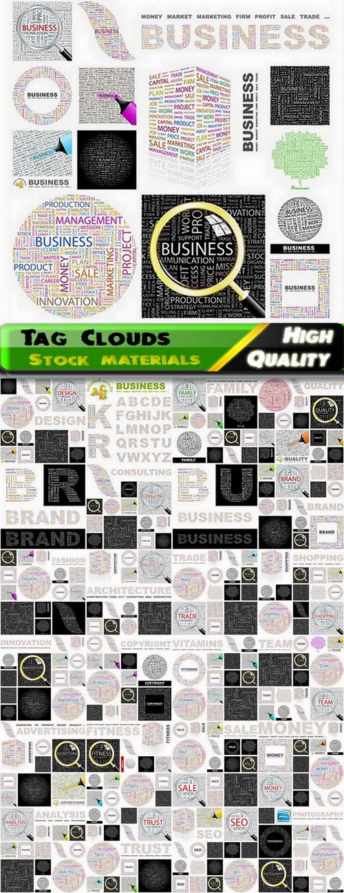 Tag Clouds Business Concept #2 - 25 Eps