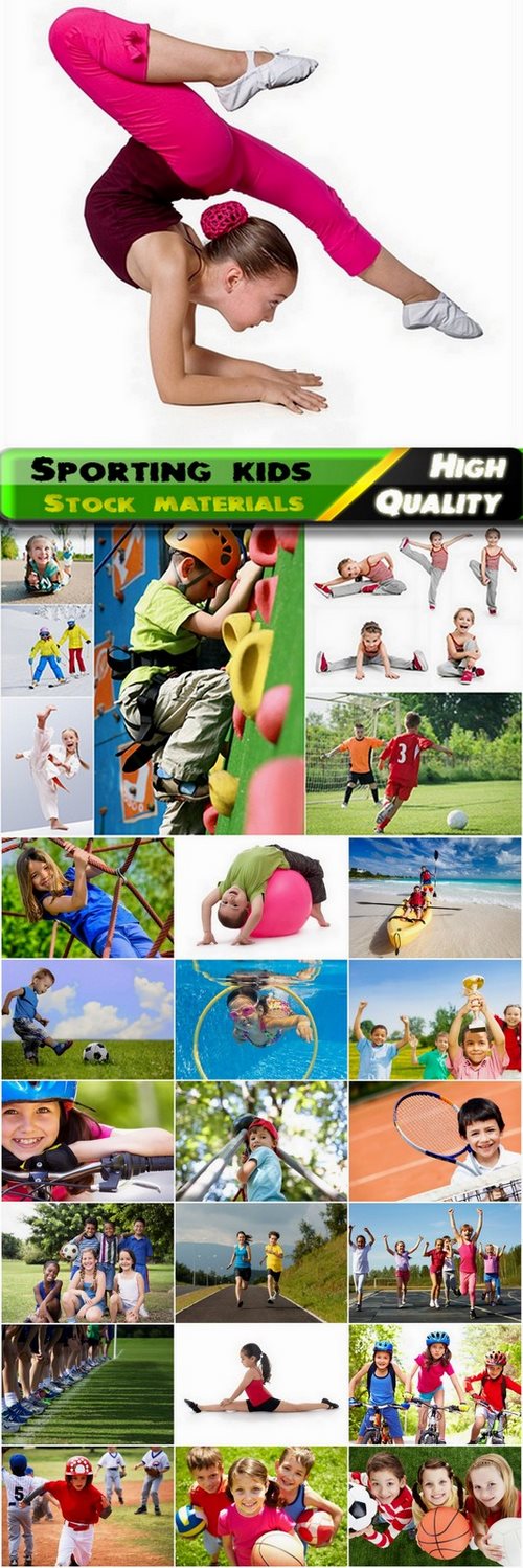 Sporting kids and children playing different games Stock Images - 25 HQ Jpg