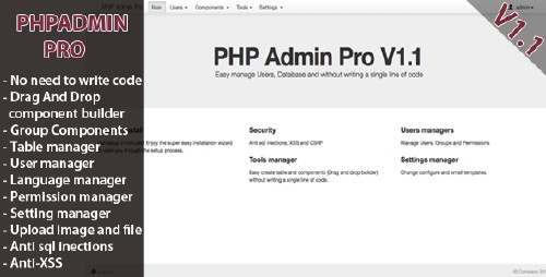 CodeCanyon - PHP Admin Pro v1.1
