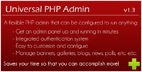 CodeCanyon - Universal PHP Admin v1.3