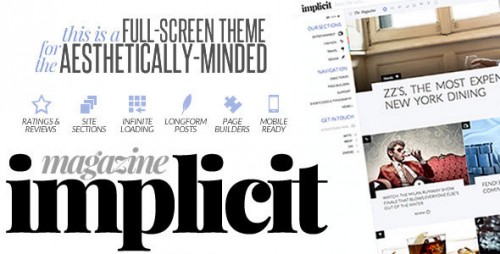 Nulled Implicit - Full-Screen Blazing-Fast Magazine Theme