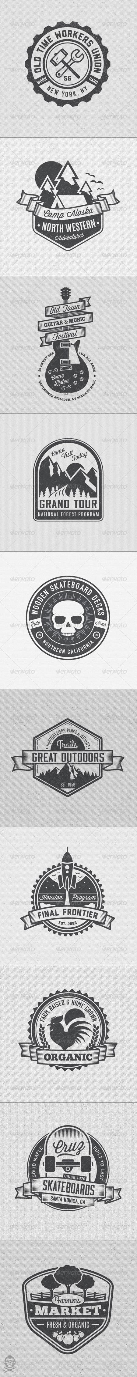 Vintage Style Badges and Logos Vol 4 8594929