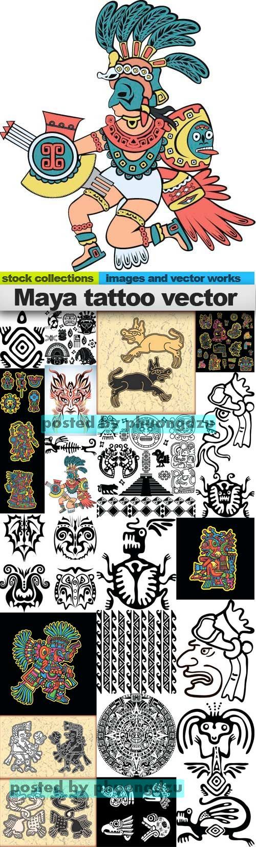 Maya tattoo 25xEPS