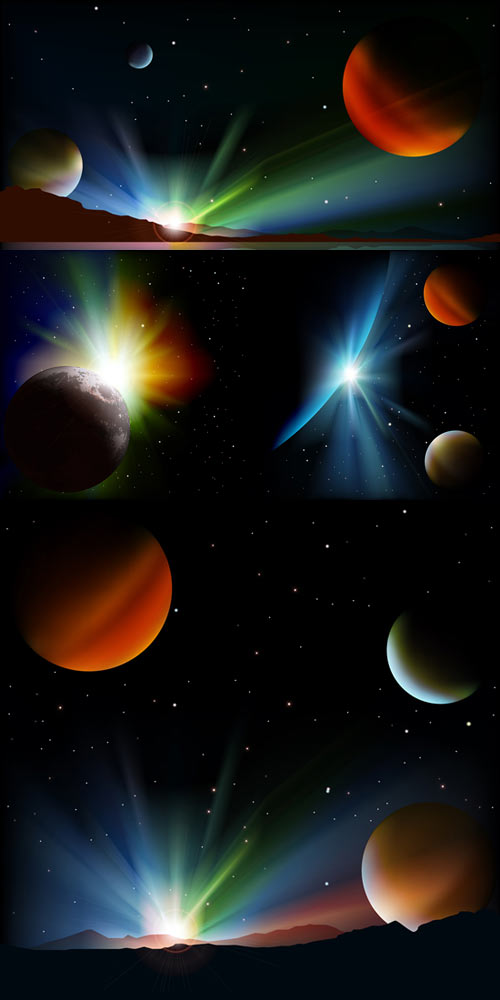 Space, planets, stars