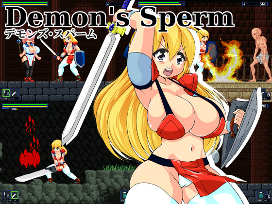 Demon's Sperm [Ver.2.1] (Full flap, Furu furappu) [cen] [2014, Action, Fantasy, GangBang/Group, Demons, Big Tits/Big Breasts, Monsters, Warrior, Creampie, Oral, DOT/Pixel] [jap]