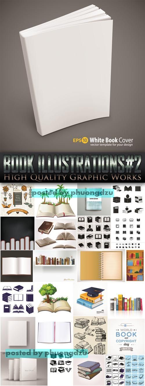 Exclusive - Book Illustrations Vector set 2