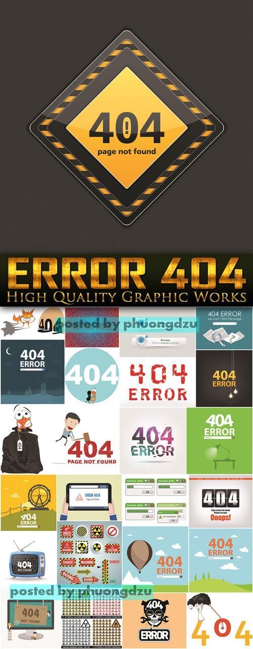 Exclusive - Error 404 Vector set 1