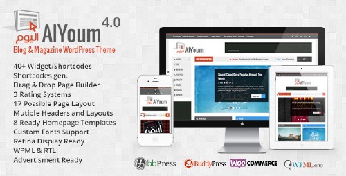 ThemeForest - AlYoum v4.2.3 - Retina Magazine & Blog WordPress Theme