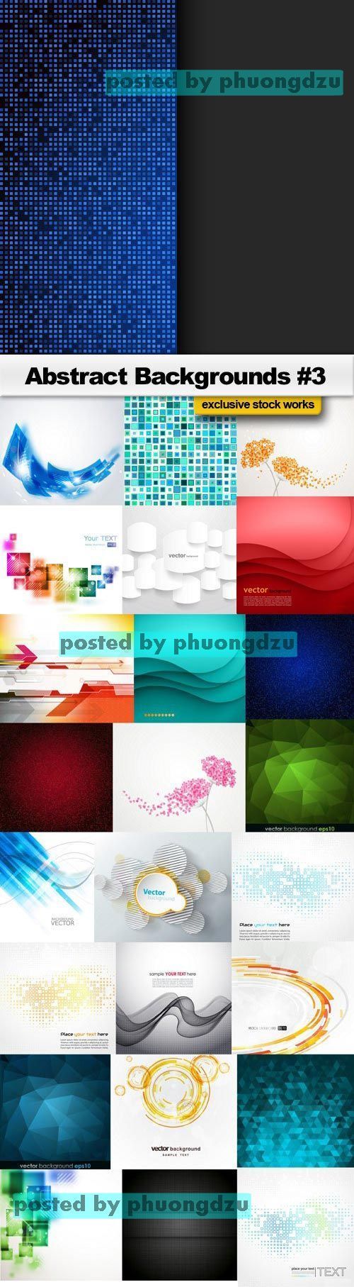 Abstract Backgrounds Vector part 03