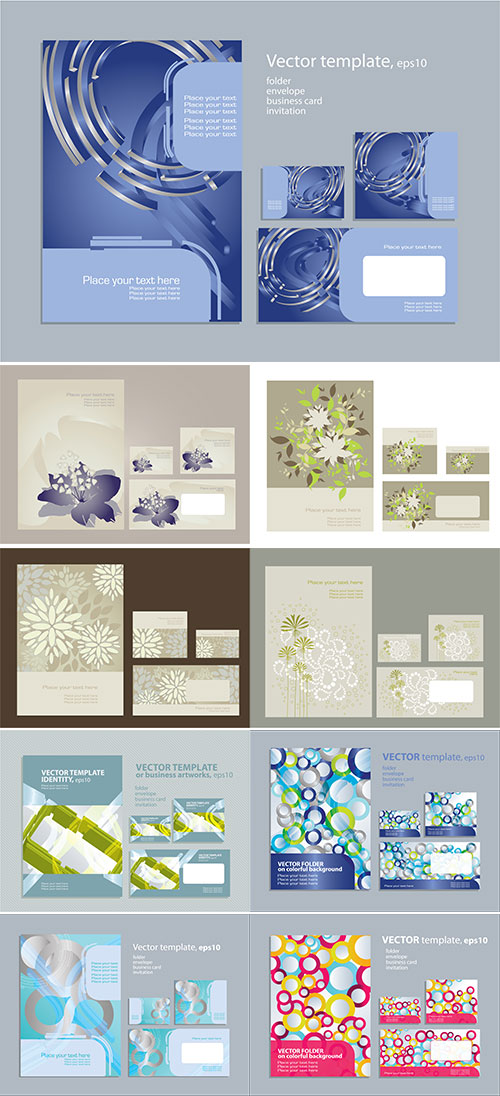 Stock: Vector template for business artworks