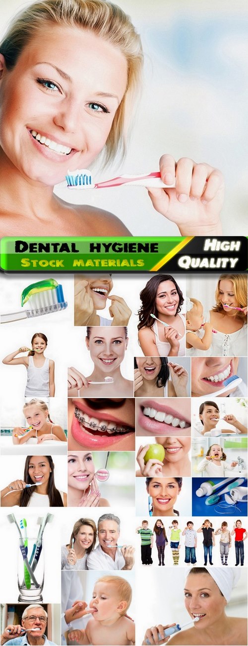 Dental hygiene and care of teeth - 25 HQ Jpg