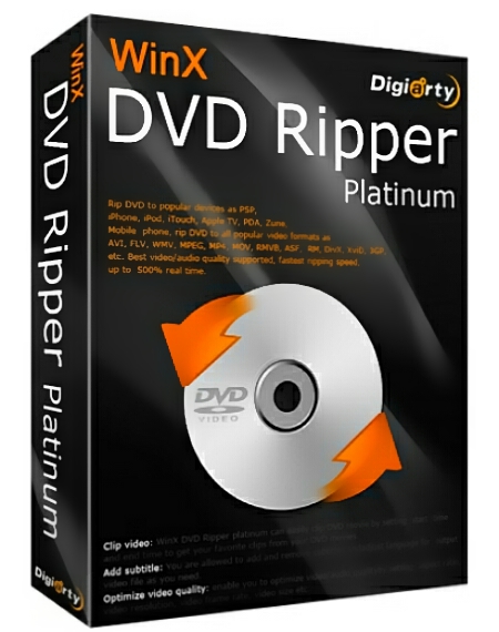 WinX DVD Ripper Platinum 8.5.0.192 DC 20.06.2017 + Rus