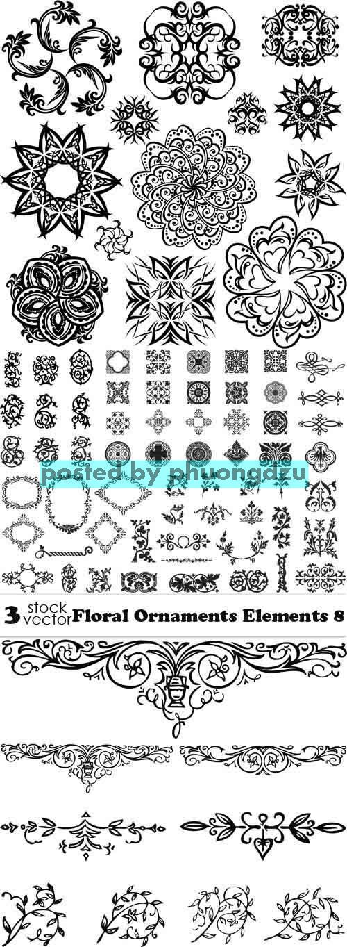 Vectors - Floral Ornaments Elements 08