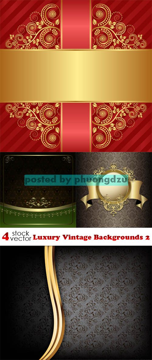 Vectors - Luxury Vintage Backgrounds 02