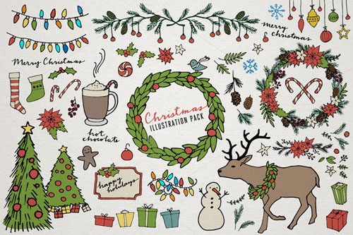 CreativeMarket - Christmas & Holiday Illustrations