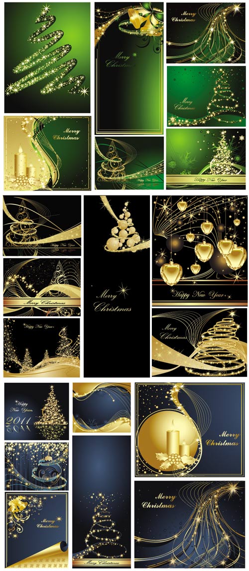 Golden shiny christmas vector