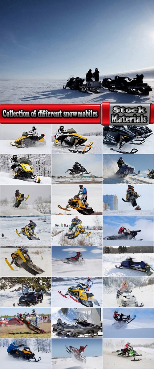 Collection of different snowmobiles 25 UHQ Jpeg